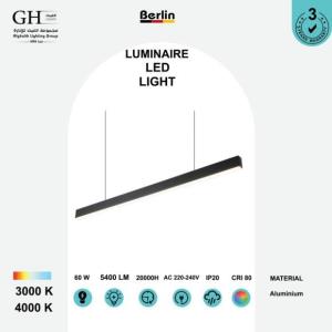 GH -  XTD -120CM *5*6.5 - SMD لينير برلين اسود بنل 60 واط