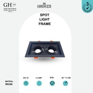 GH -003- 2  اطار هاينزو  حديد مستطيل 11*20 سم مجوز اسود اسود