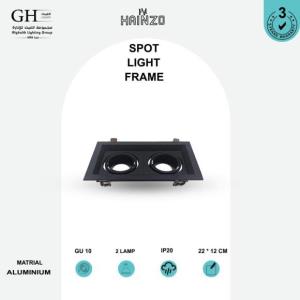 GH -006- 2  اطار هاينزو المنيوم مستطيل 12*22 سم مجوز اسود اسود