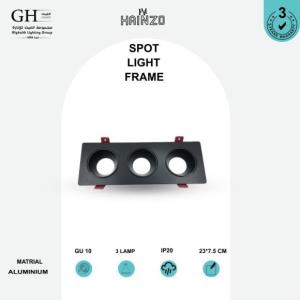 GH 1022 - 3SQ اطار هاينزو المنيوم ثلاثي اسود اسود