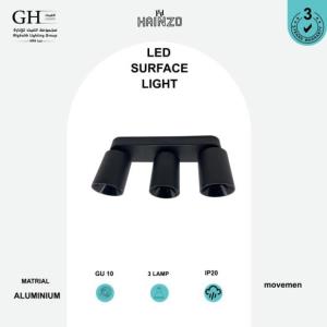 GH5071- 3 L سلندر ثلاثي  هاينزو المنيوم متحرك اسود اسود قاعده  مستطيل