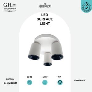 GH507222- 3 R سلندر ثلاثي  هاينزو المنيوم متحرك ابيض اسود قاعده مدور