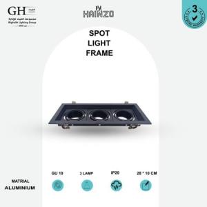 GH -006- 3  اطار هاينزو المنيوم مستطيل 10*28 سم ثلاثي اسود اسود