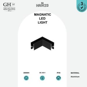 GH - 262 T - 01 L مغناطيس هاينزو وصلة زاوية للمجرا العلاقي