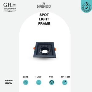 GH -003- 1  اطار هاينزو حديد  مربع 11*11 سم مفرد اسود اسود