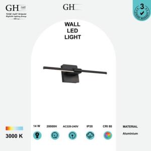 GH - 9836 LED ابليك مرايا اسود 14 واط