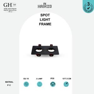 GH 101 - 2PSQ اطار هاينزو بلاستيك مجوز اسود اسود لامع