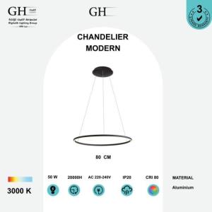 GH -5660 - I-850ثريا ليد مودرن اسود اصفر 50 واط